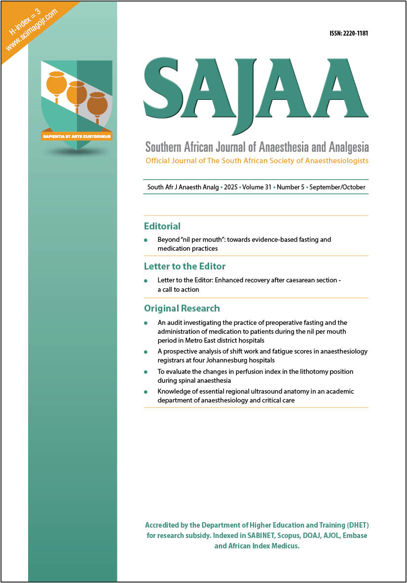 View Vol. 31 No. 5 (2025)
